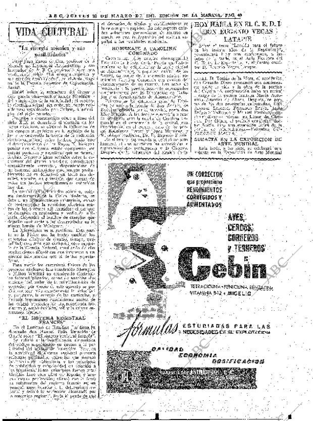 ABC MADRID 23-03-1961 página 49