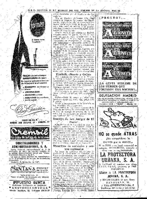 ABC MADRID 23-03-1961 página 58