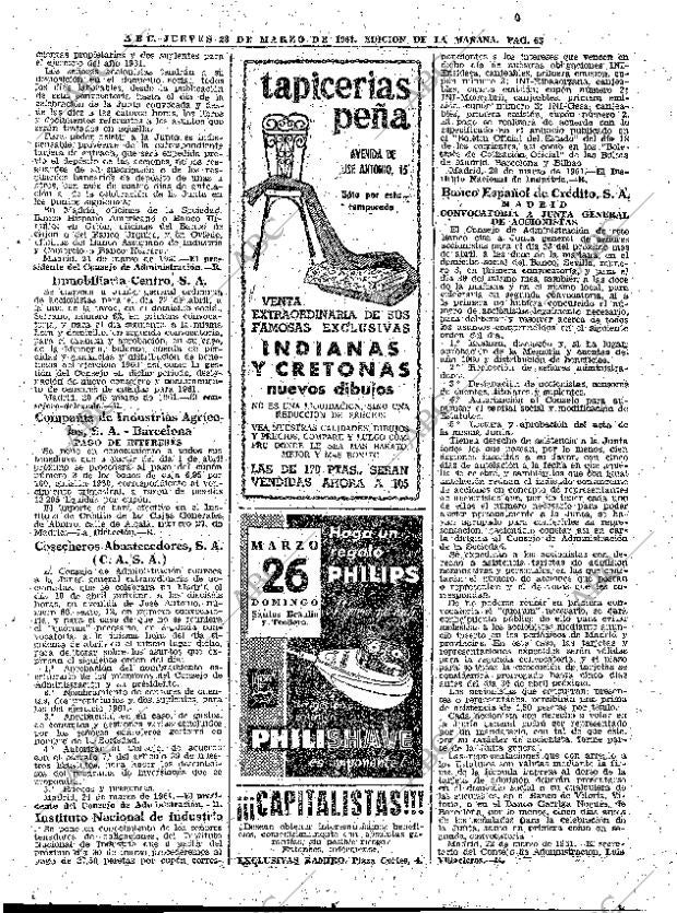 ABC MADRID 23-03-1961 página 63