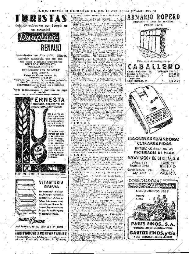 ABC MADRID 23-03-1961 página 68