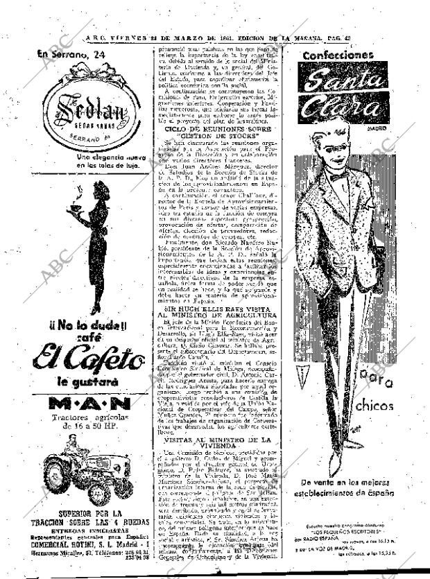 ABC MADRID 24-03-1961 página 42