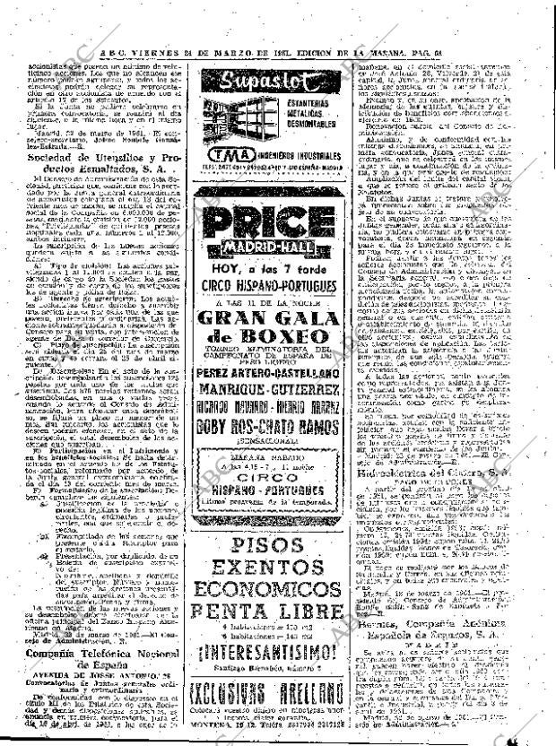 ABC MADRID 24-03-1961 página 61