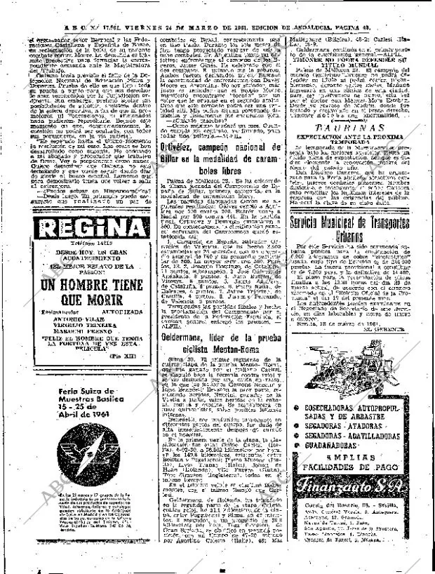 ABC SEVILLA 24-03-1961 página 42