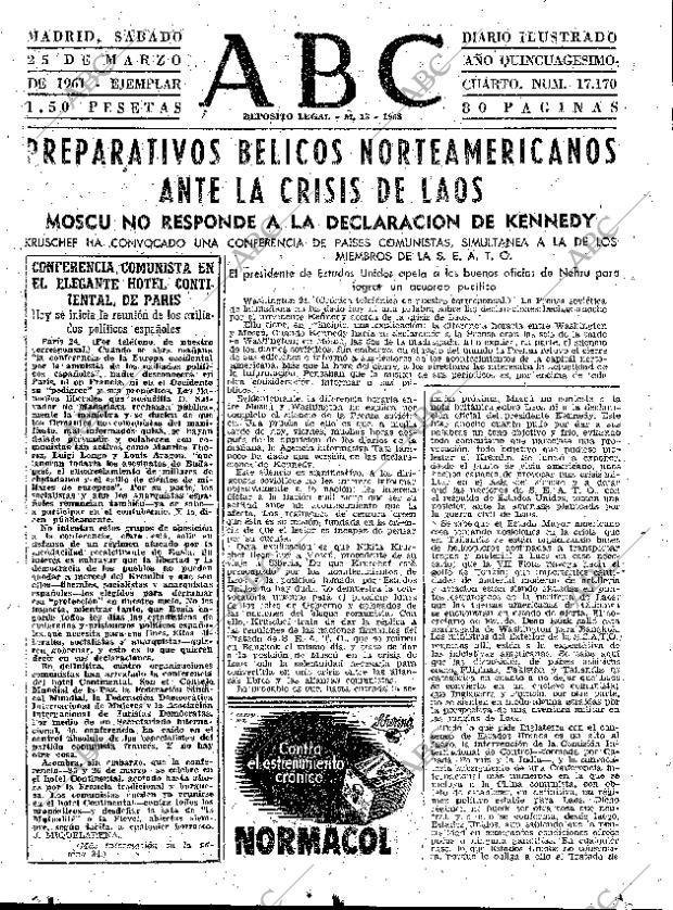 ABC MADRID 25-03-1961 página 31