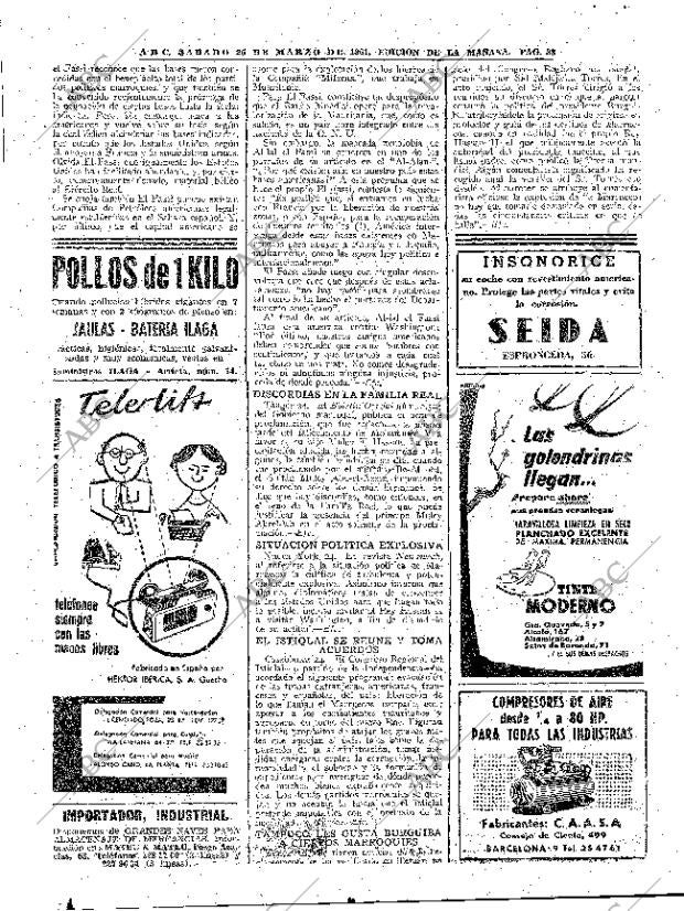 ABC MADRID 25-03-1961 página 38