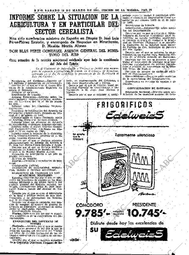 ABC MADRID 25-03-1961 página 39