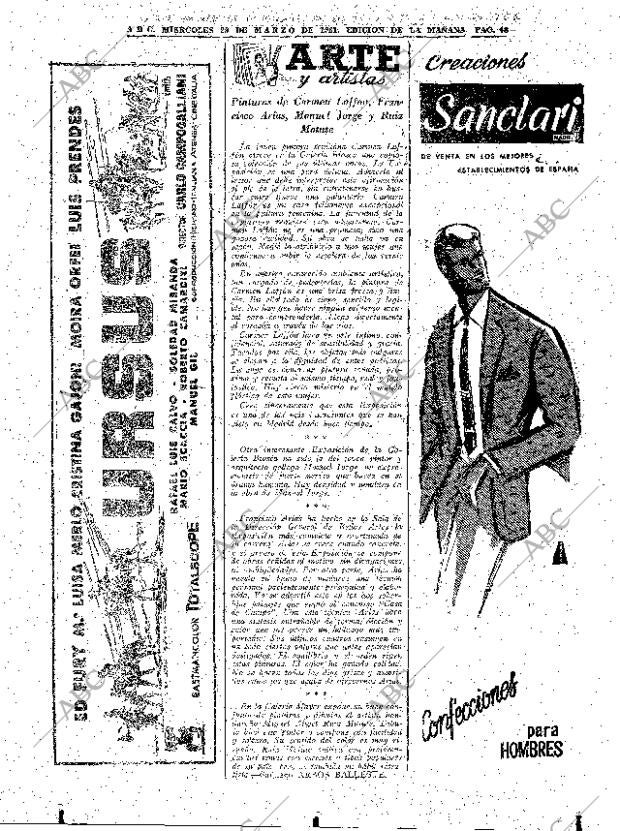 ABC MADRID 29-03-1961 página 48