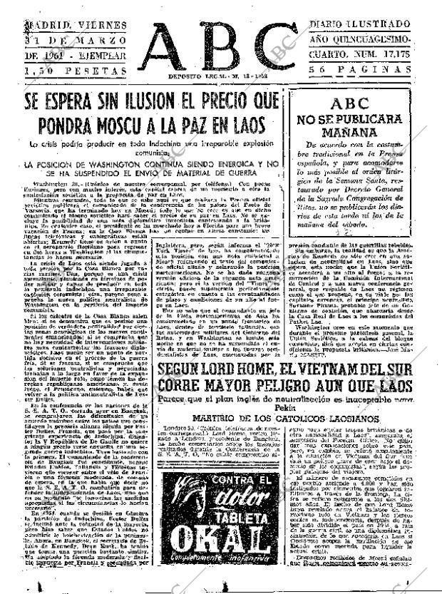 ABC MADRID 31-03-1961 página 23