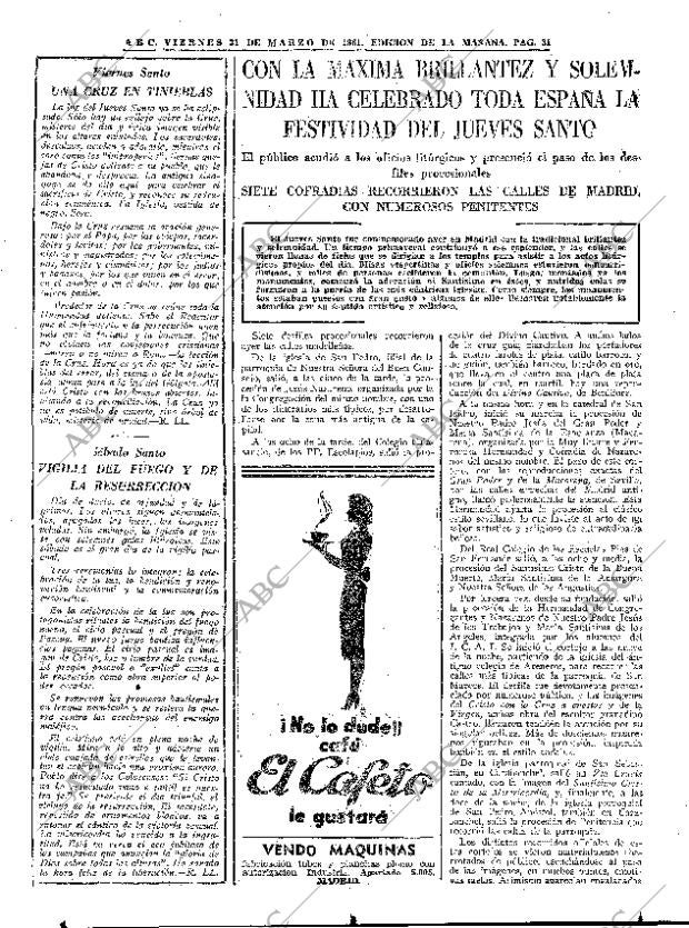 ABC MADRID 31-03-1961 página 31