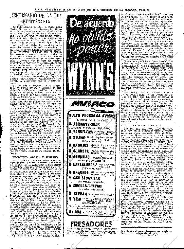 ABC MADRID 31-03-1961 página 39