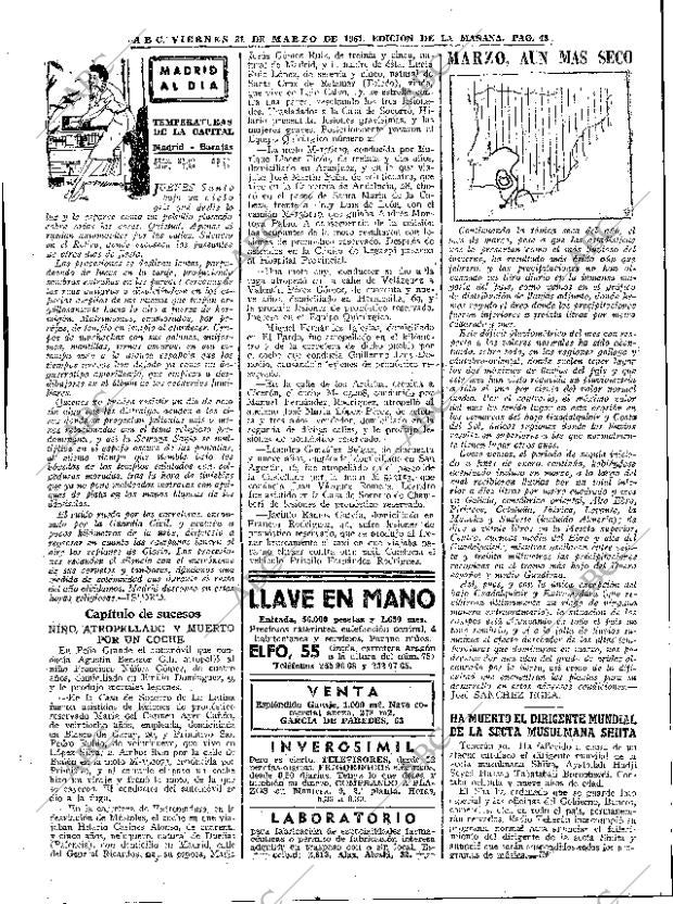ABC MADRID 31-03-1961 página 43