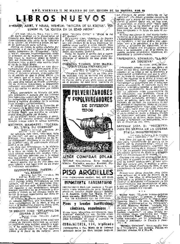 ABC MADRID 31-03-1961 página 44
