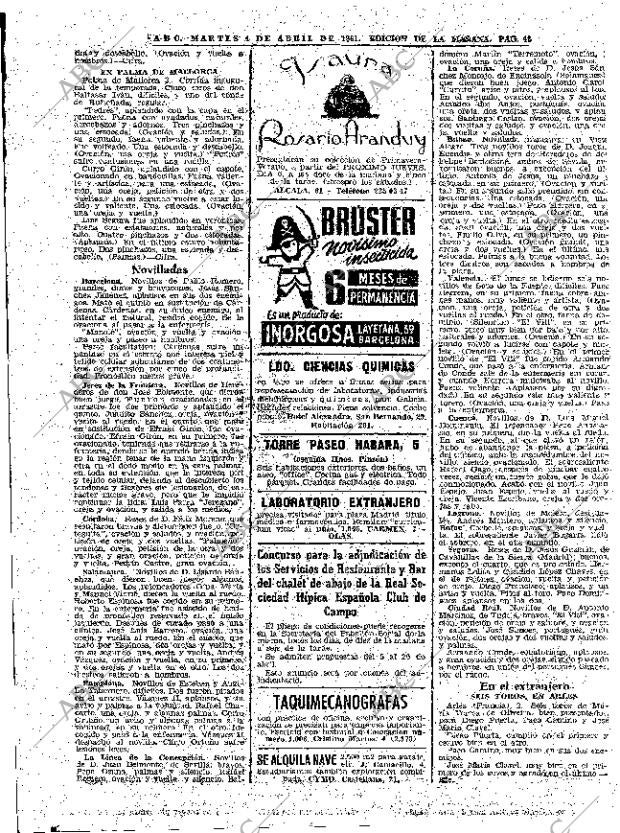 ABC MADRID 04-04-1961 página 48