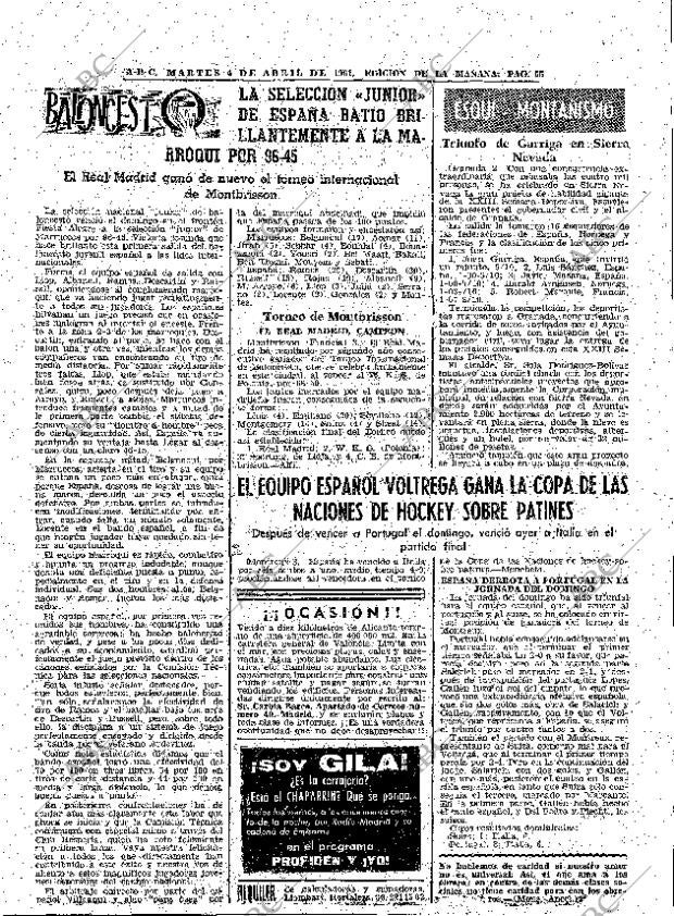 ABC MADRID 04-04-1961 página 55
