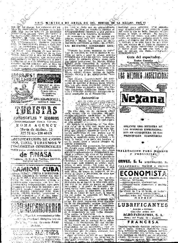 ABC MADRID 04-04-1961 página 62