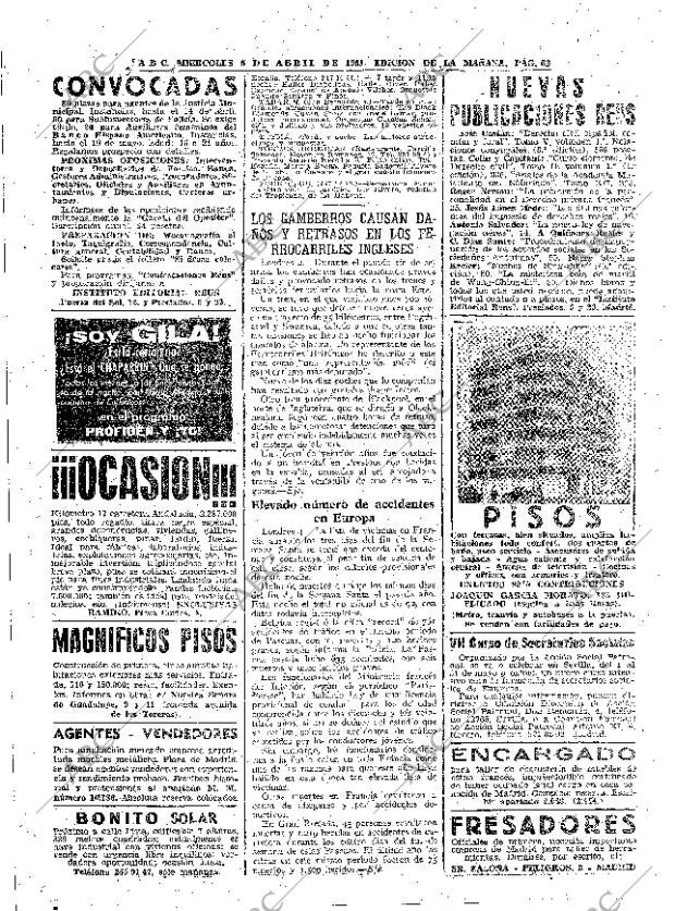 ABC MADRID 05-04-1961 página 62