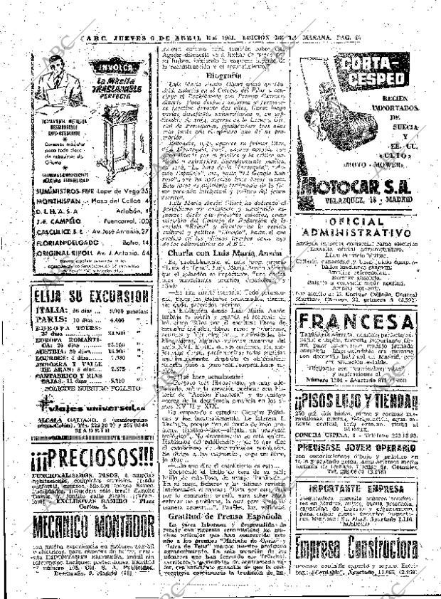 ABC MADRID 06-04-1961 página 40