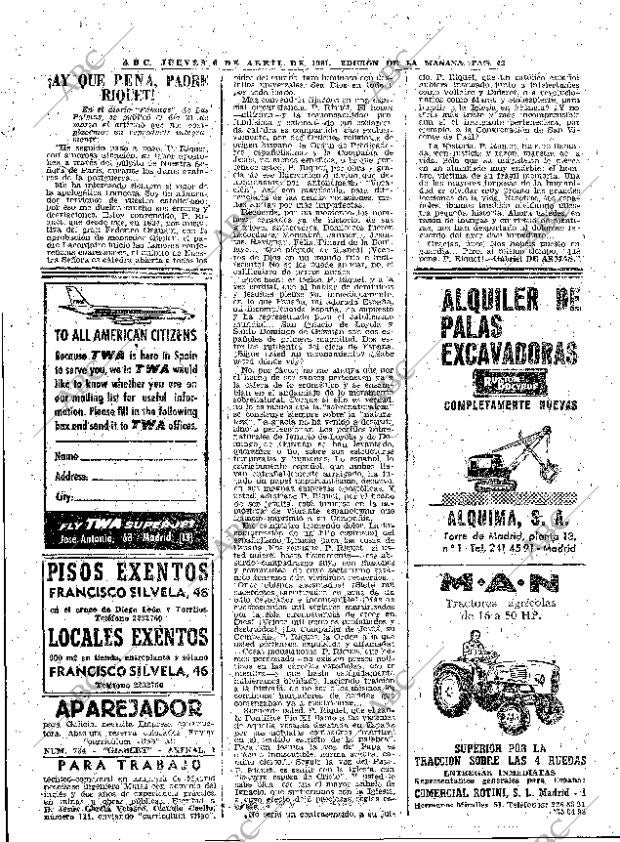 ABC MADRID 06-04-1961 página 42