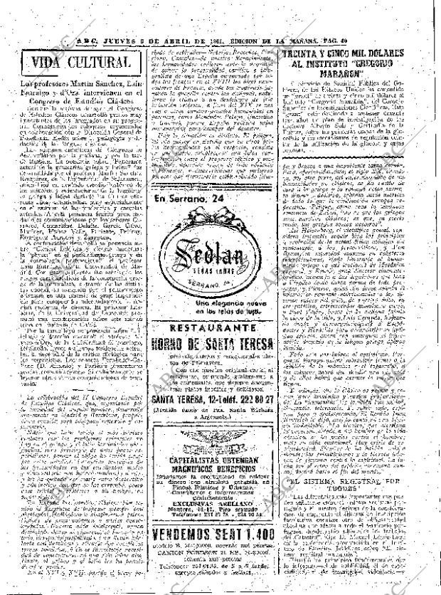 ABC MADRID 06-04-1961 página 49