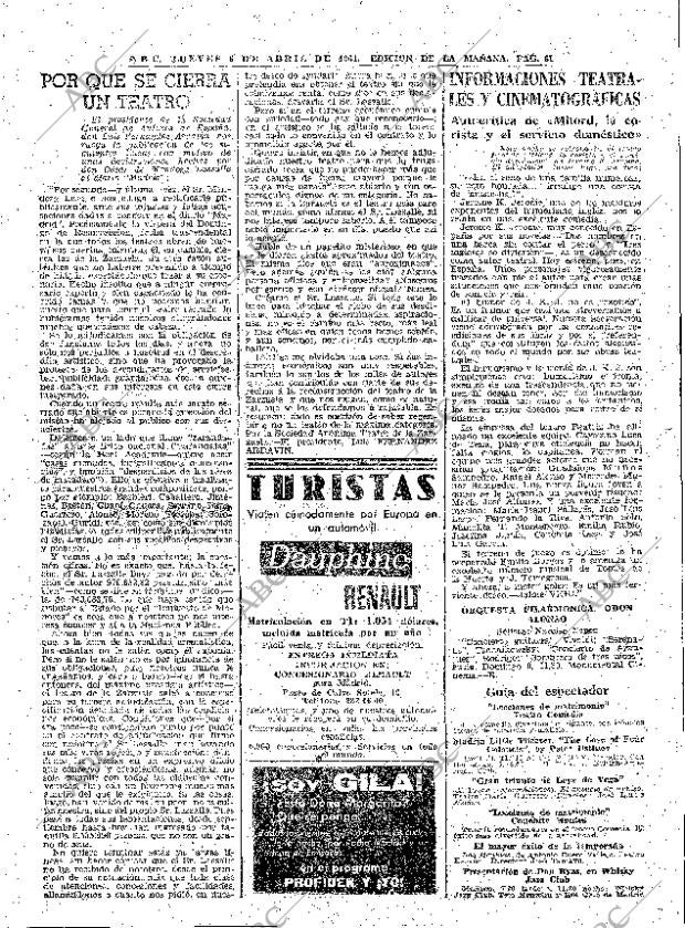 ABC MADRID 06-04-1961 página 61