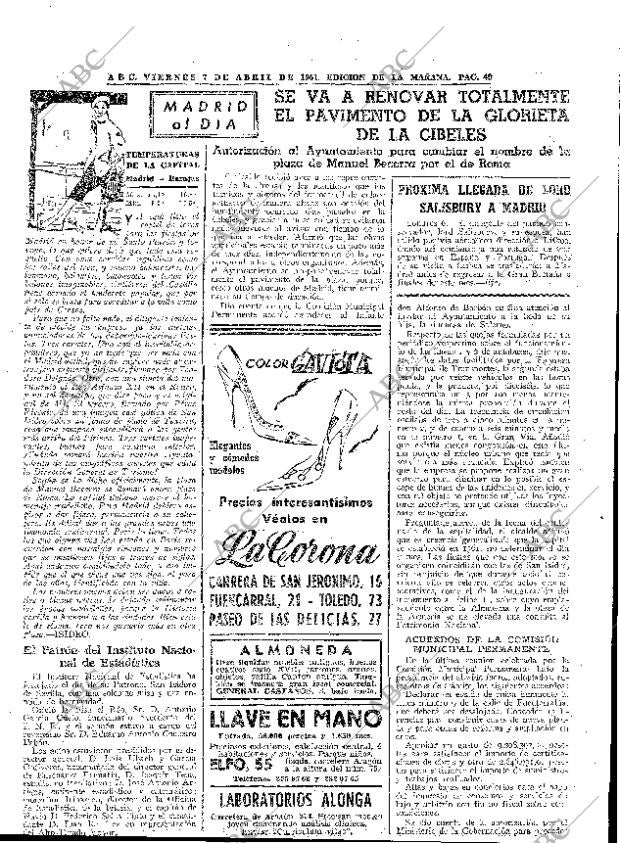ABC MADRID 07-04-1961 página 49