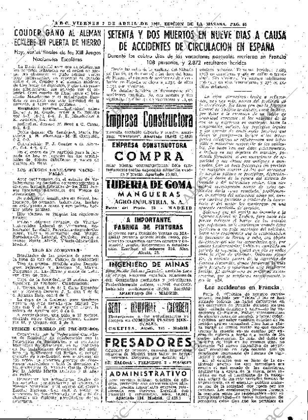 ABC MADRID 07-04-1961 página 55