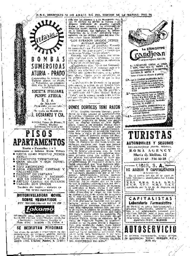 ABC MADRID 12-04-1961 página 34