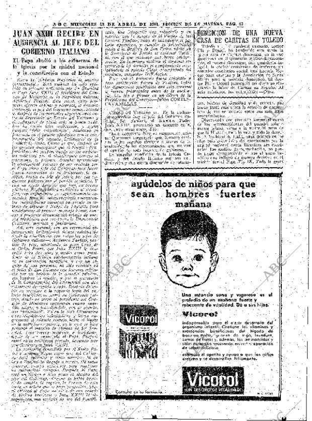 ABC MADRID 12-04-1961 página 43