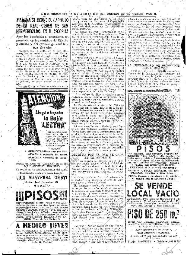 ABC MADRID 12-04-1961 página 48