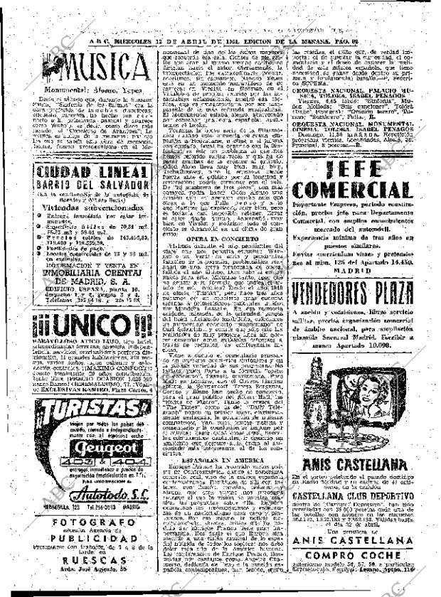 ABC MADRID 12-04-1961 página 62