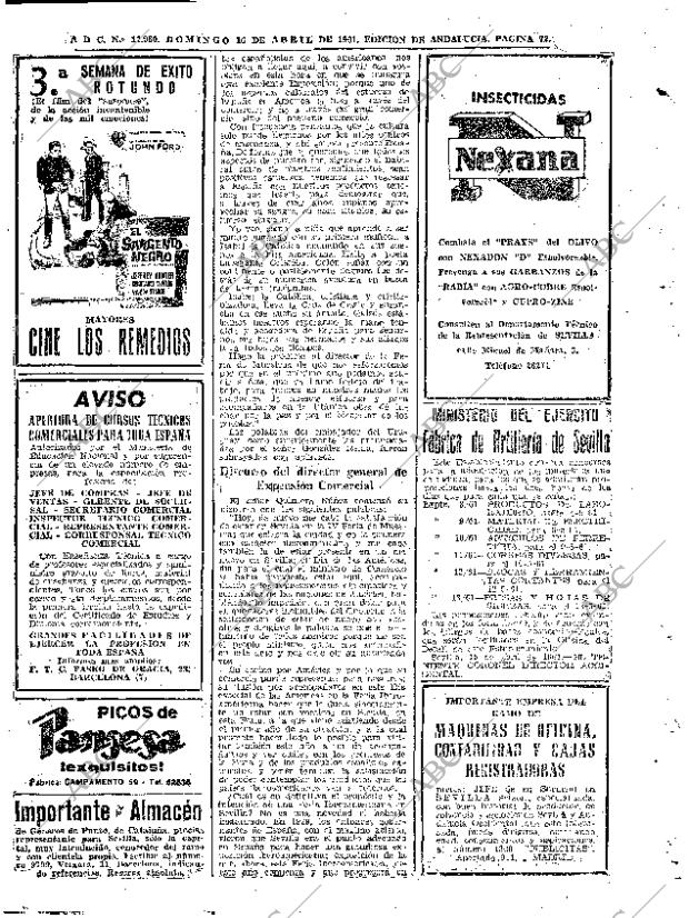 ABC SEVILLA 16-04-1961 página 72