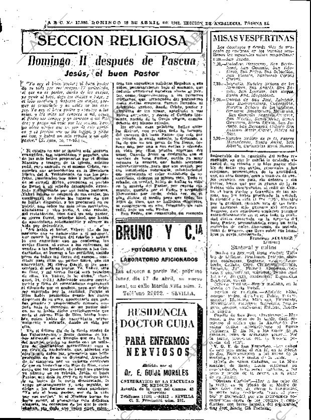 ABC SEVILLA 16-04-1961 página 85