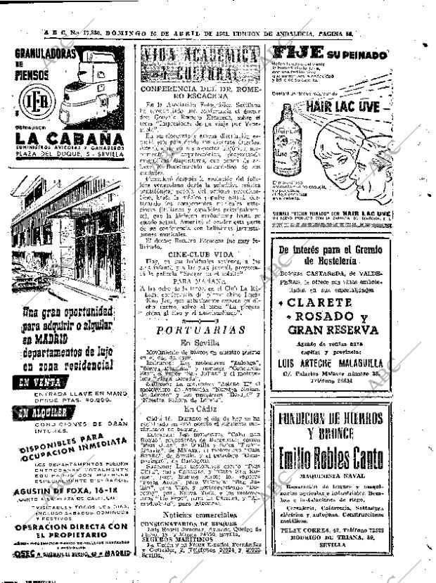ABC SEVILLA 16-04-1961 página 86