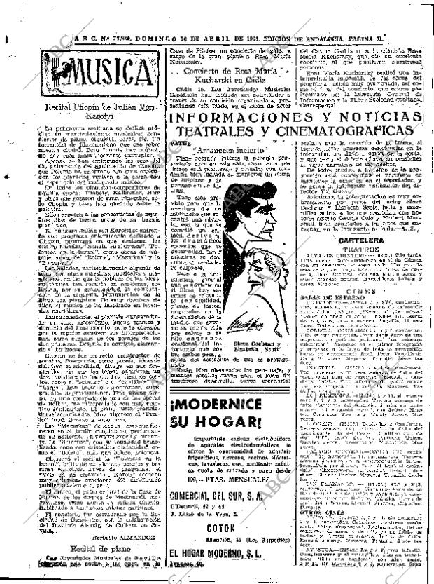 ABC SEVILLA 16-04-1961 página 91