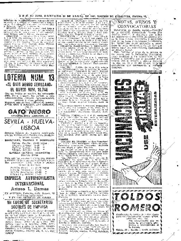 ABC SEVILLA 16-04-1961 página 92