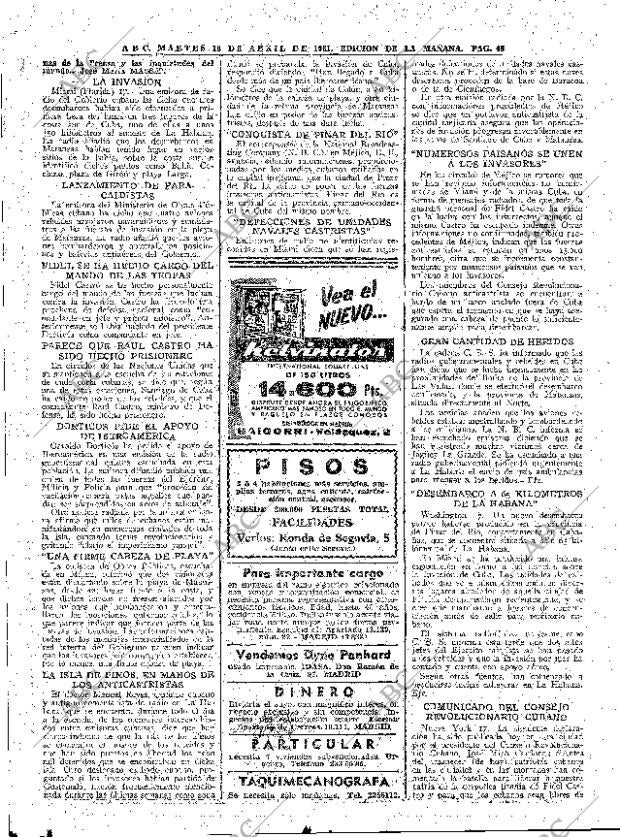 ABC MADRID 18-04-1961 página 48