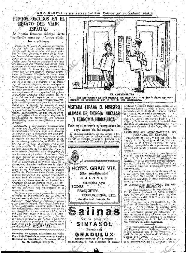 ABC MADRID 18-04-1961 página 57