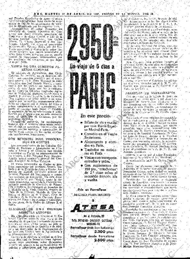ABC MADRID 18-04-1961 página 58