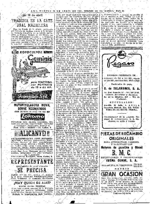 ABC MADRID 18-04-1961 página 64