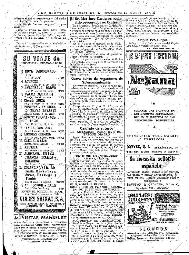 ABC MADRID 18-04-1961 página 66