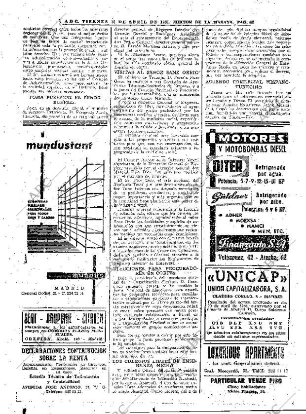 ABC MADRID 21-04-1961 página 58