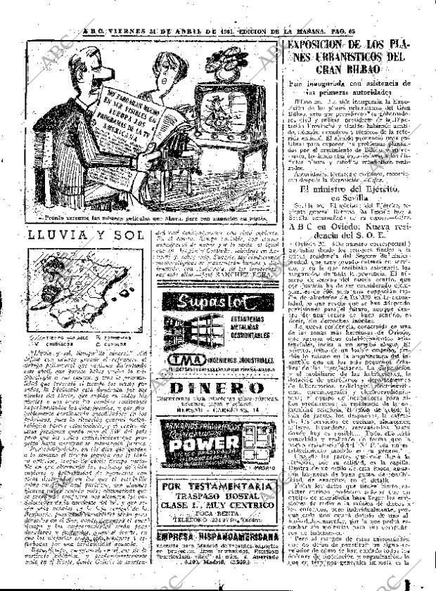 ABC MADRID 21-04-1961 página 65