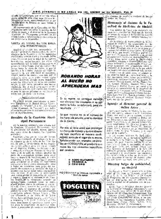 ABC MADRID 21-04-1961 página 68