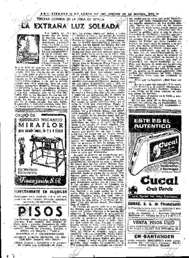 ABC MADRID 21-04-1961 página 70