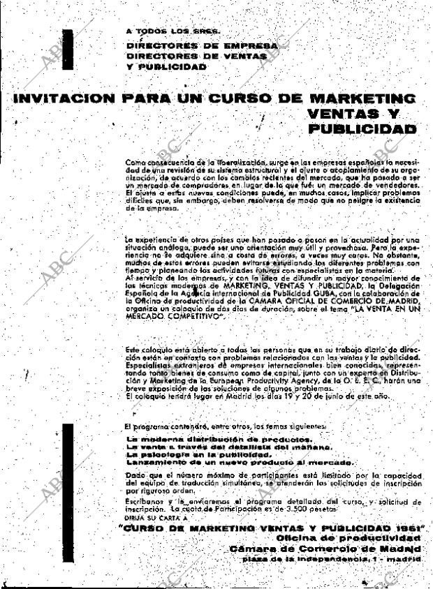 ABC MADRID 26-04-1961 página 22