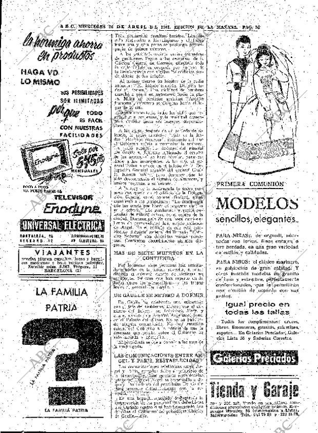 ABC MADRID 26-04-1961 página 36