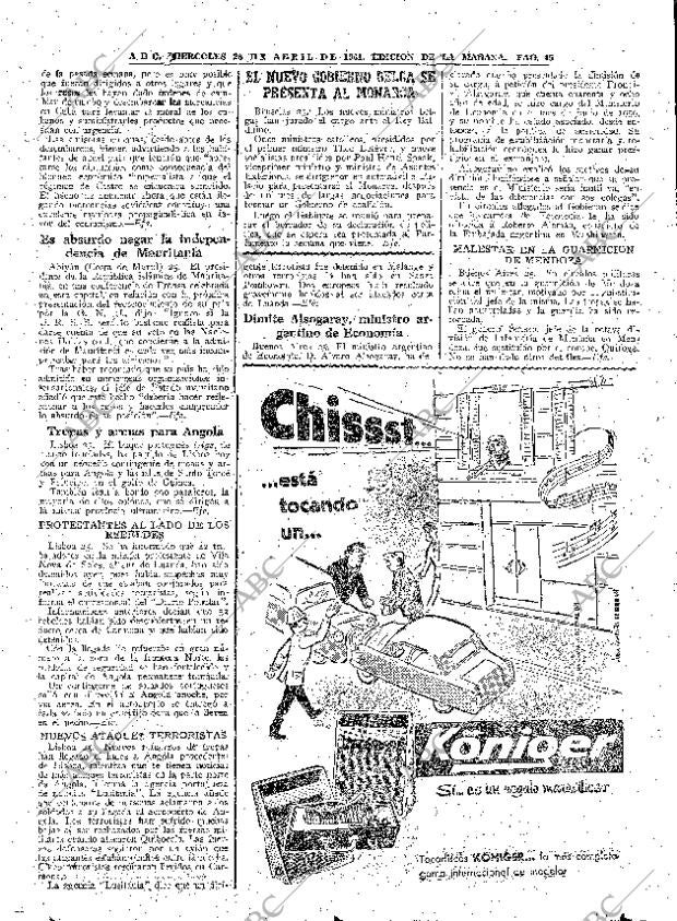 ABC MADRID 26-04-1961 página 45