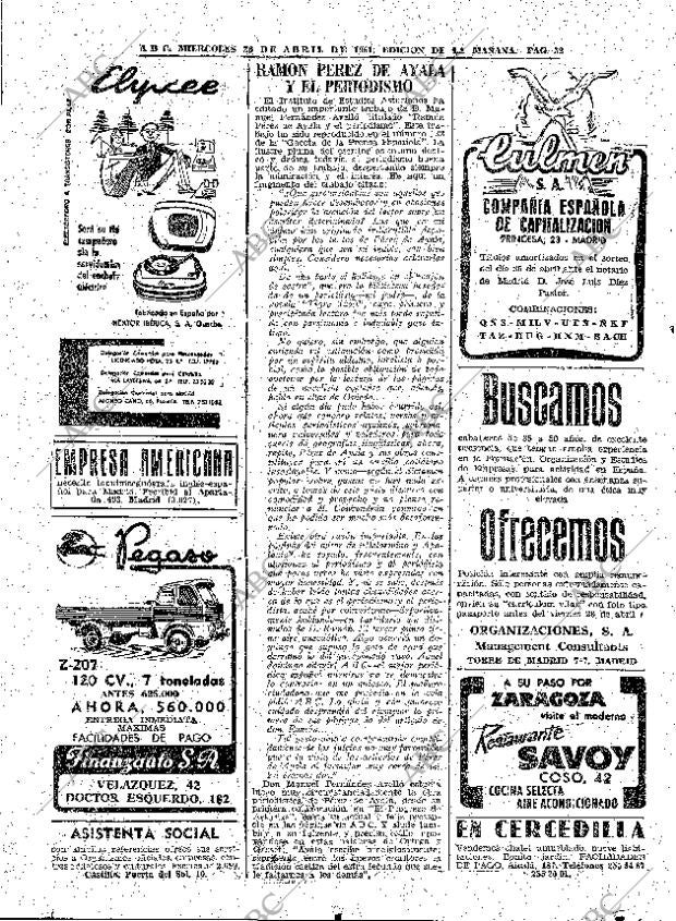 ABC MADRID 26-04-1961 página 52