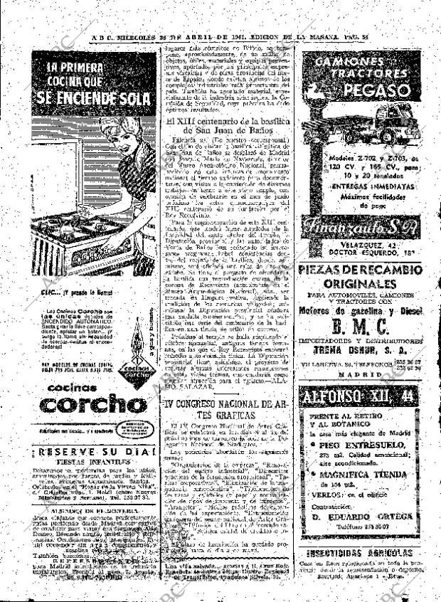ABC MADRID 26-04-1961 página 54