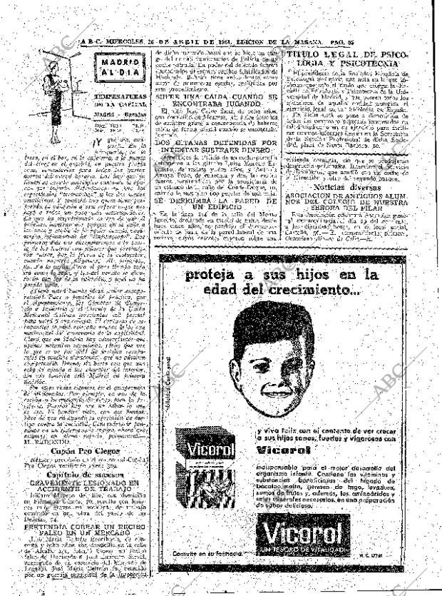 ABC MADRID 26-04-1961 página 55